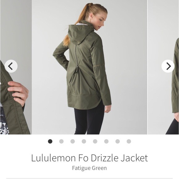 RARE Lululemon Fo Drizzle Jacket Savasana Camo - Picture 2 of 10